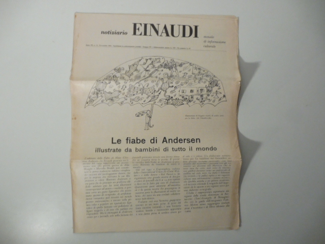 Notiziario Einaudi. Mensile di informazione culturale, n. 11, novembre 1954. Direttore Italo Calvino